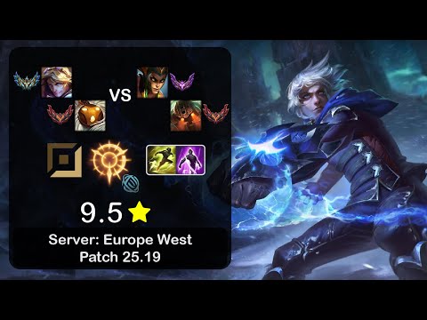 Ezreal ADC + Bard vs Cassiopeia + Nautilus - EUW Challenger - Patch 25.19