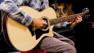 Video thumbnail for Taylor 812ce DLX V-Class Grand Concert Acoustic-Electric Guitar by Musician's Friend