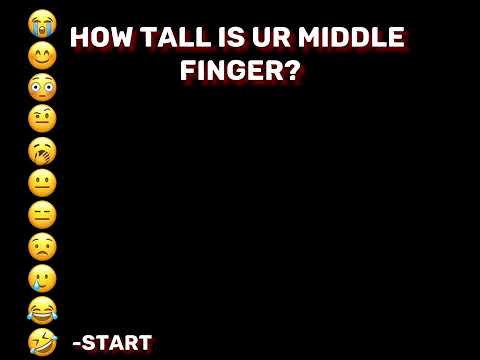How tall is ur middle finger?