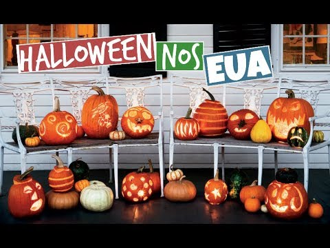 HALLOWEEN NOS ESTADOS UNIDOS - PEGANDO DOCES NAS CASAS E LOJAS