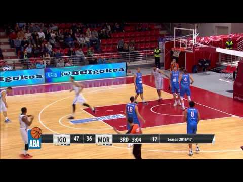 ABA Liga 2016/17 highlights, Round 12: Igokea - Mornar  (3.12.2016)