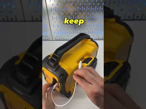 DeWALT Bluetooth Speaker with USB Output and 3.5mm Aux Input. 12V, 20V and AC Compatible.