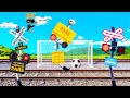 Railroad Crossings Playing Soccer
