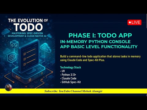Build A Python Todo Application Cli Project With Ai Driven Development Tutorial