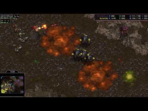 Fantasy (T) v Hyuk (Z) on Bloody Ridge - StarCraft  - Brood War REMASTERED