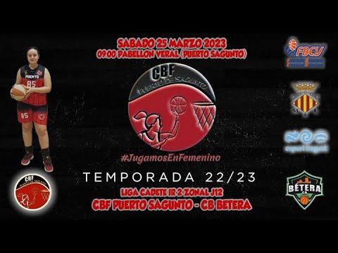 Videohighlights Cadete C CBF Puerto Sagunto - Cb Bétera (LIGA J12 22-23)