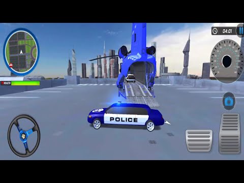 Police Car Driving - US Police Multi Level Car Transporter Truck - Police Limo Android Gameplay 3D