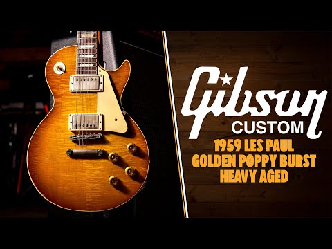 2022 Gibson Custom Murphy Lab Les Paul R9 1959 Reissue Golden Poppy Burst VOS Heavy Aged image 9