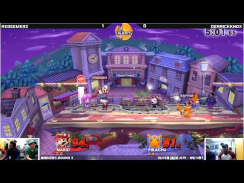 WBB #79  DerrickKnox (Pikachu) vs Redeemer Z (Mario)   Winners Round 3   Smash 4 Singles