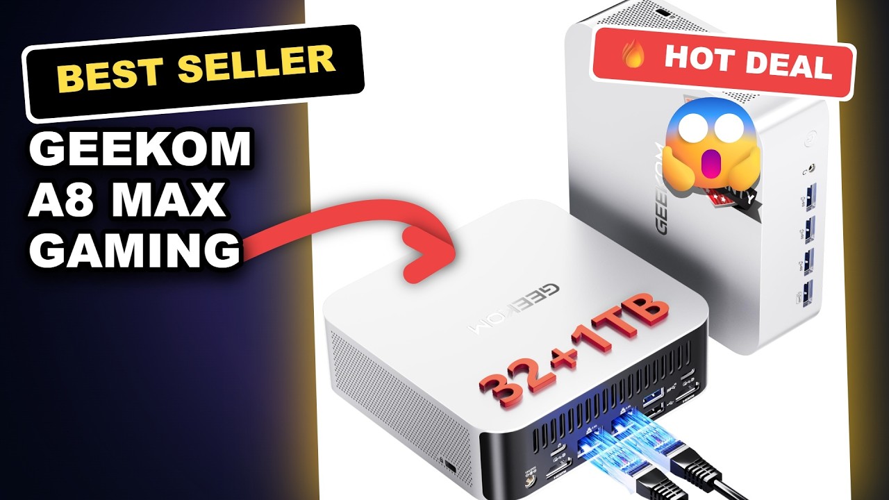 GEEKOM A8 Max Gaming Mini PC Review: Is It a Powerful Alternative to Desktops? review video