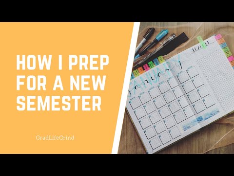 HOW TO GET ORGANIZED FOR A NEW SEMESTER!