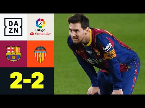 Trotz Elfer-Fehlschuss - Messi feiert Tor-Jubiläum: Barça - Valencia 2:2 | LaLiga | DAZN Highlights