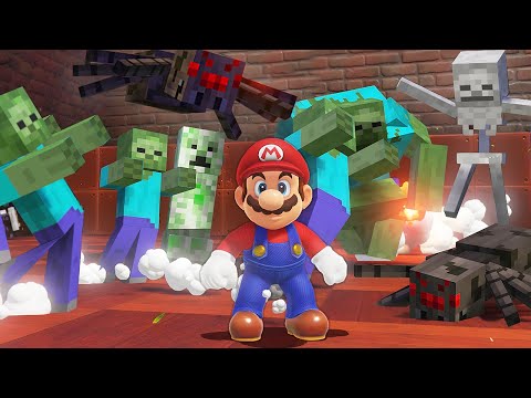 What if Mario Odyssey had Minecraft Mobs?