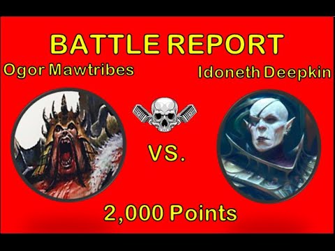 Ogor Mawtribes  verses  Idoneth Deepkin: Age of Sigmar Battle Report. Ep. 03
