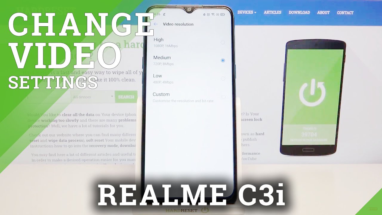 How to Change Video Quality in Screen Recorder in REALME C3i – Adjust Video Quality