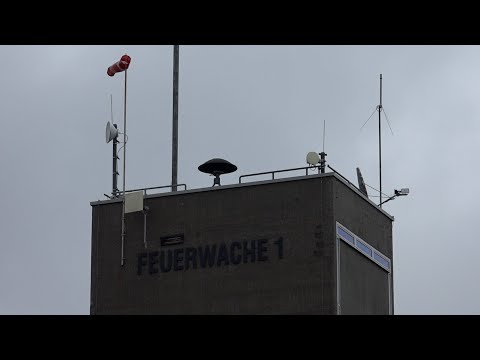 [Warntag NRW] Sirenenprobealarm E57 Sirene in Aachen auf der Hauptfeuerwache