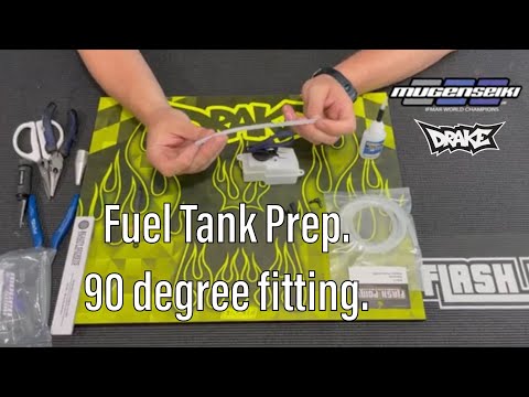Fuel tank prep - 90 degree fitting.