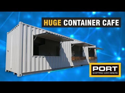 Huge 40ft Shipping Container Cafe - Port Shipping Containers