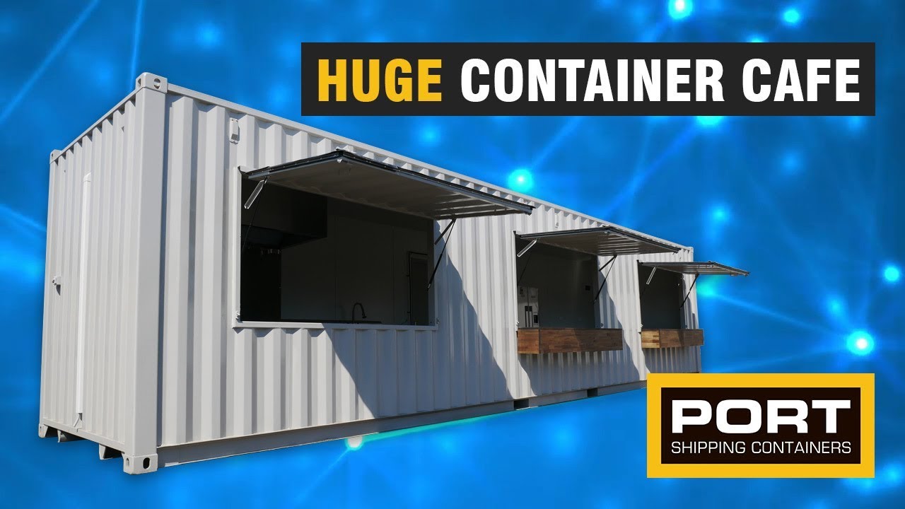 Huge 40ft Shipping Container Cafe - Port Shipping Containers