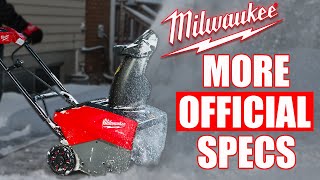 Milwaukee Tool New M18 FUEL Snow Blower (EVERYTHING WE CAN TELL YOU)