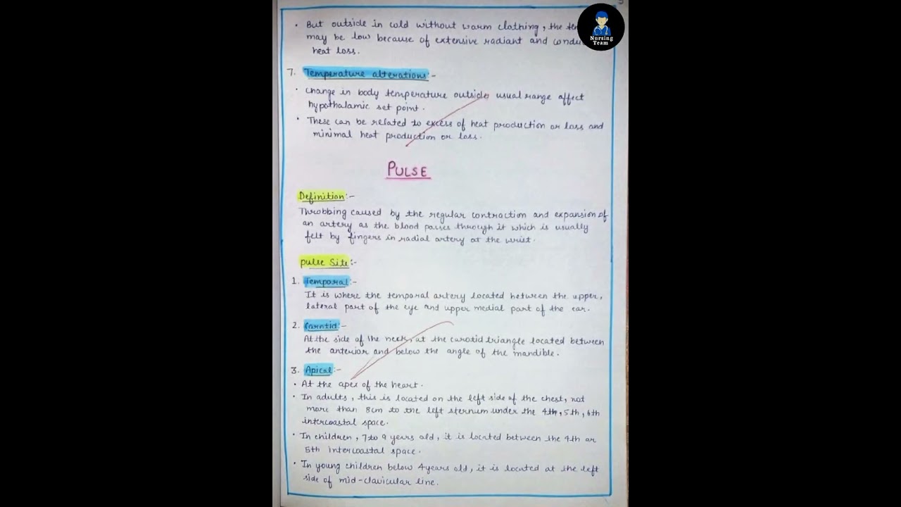 Vital Signs ||Assignment|| PDF🔗💬 #fundamental_of_nursing