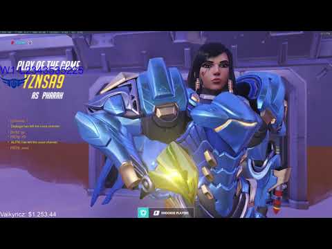 POTG! YZNSA INSANE PHARAH ONE TRICK! GAMEPLAY OVERWATCH SEASON 25 TOP 500
