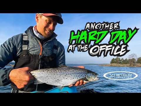 Coastal SEATROUT Fly Fishing From The BOAT