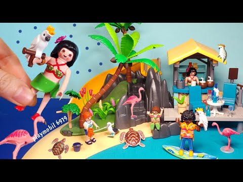 🗾카리브섬으로 멋진 휴가를 떠나 볼까? 🌊🏄‍♀️🌴playmobil 6979🦜unboxing asmr