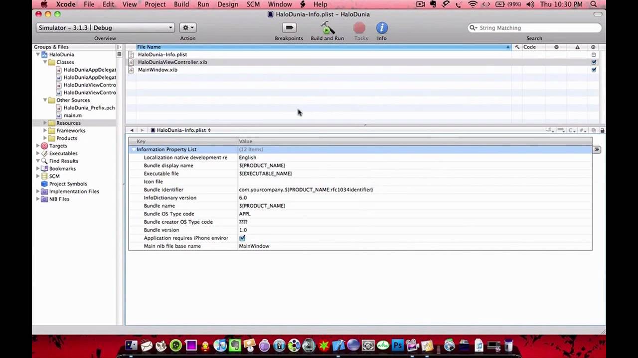 Hello World - Pemrograman iPhone