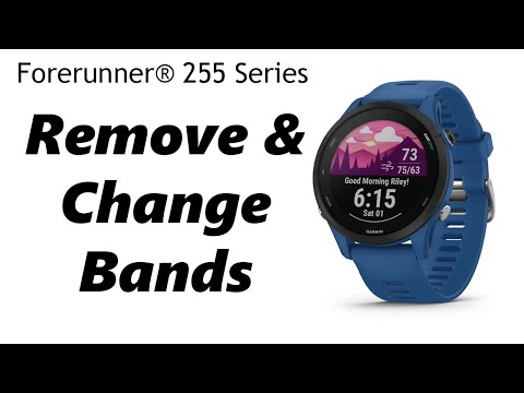 How To Remove and Change Bands On Garmin Forerunner 255