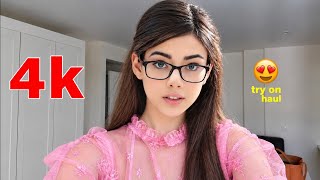 Download lagu 4K Lingerie Try On Haul See Everything Sheer Transparent Micro Bikini & See-through Dresses with me mp3