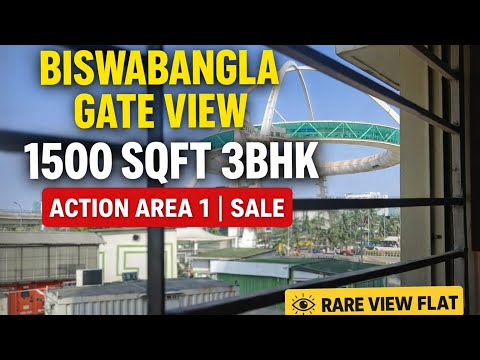 Biswabangla Gate Facing 3BHK Flat Sale | 1500 Sqft | Newtown Action Area 1