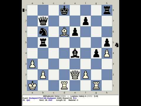 Mikhalevski, Victor vs Loginov, Valery A | Budapest FS12 GM Chess 1993, Hungary