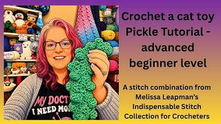 Sunday Stitch and Cat Toy (or support) Pickle tutorial -advanced beginner timestamps will be added