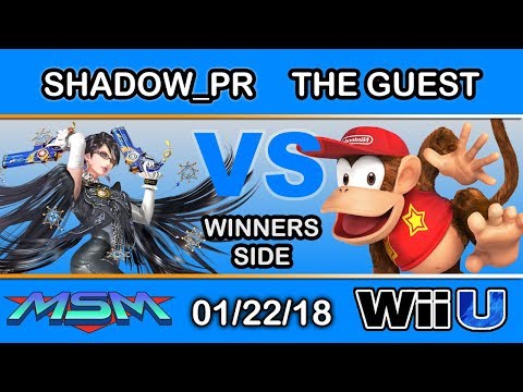 MSM 130 - Shadow_PR (Bayonetta) Vs. The Guest (Diddy Kong) Winners Side - Smash 4