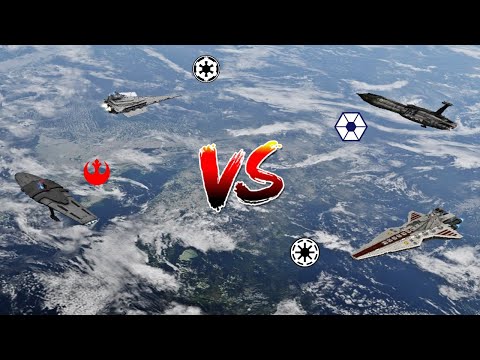 Servator vs Providence vs MC75 vs Victory - Star Wars: Empire At War Remake NPC Battle