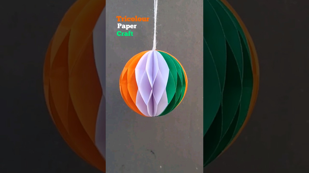 Republic day Tricolour wall Hanging 🇮🇳 School decoration ideas #shorts #republicday #papercraft #art
