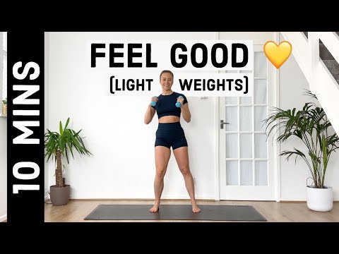 Feel Good Standing Workout (with light weights or water bottles)