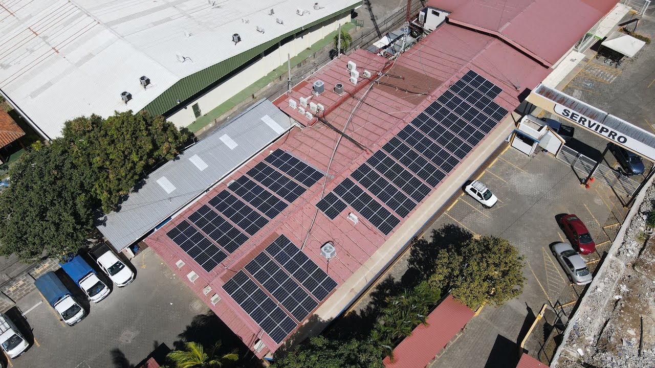 Instalación Solar en empresa de seguridad SERVIPRO