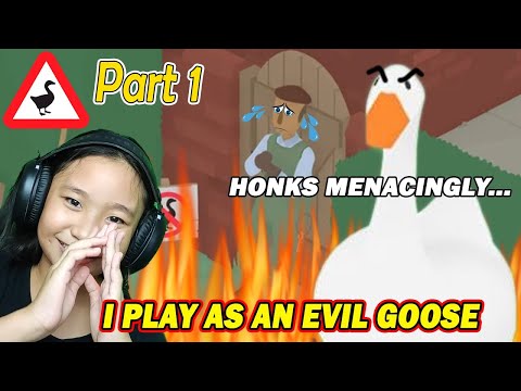 Untitled Goose Game Part 1 - I play as an Evil GOOSE... Muahahahaha