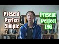 Present perfect simple ou ING?