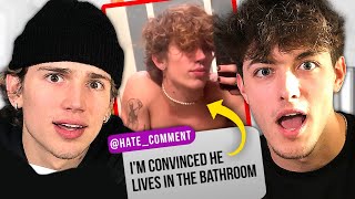 Vinnie Hacker vs. Griffin Johnson ROAST BATTLE 🔥 Reading HATE comments | AwesomenessTV