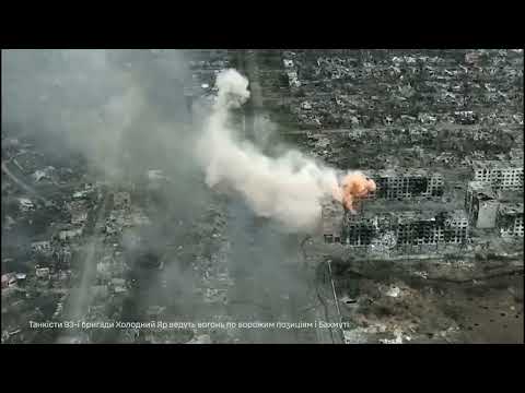 The Battle for Bakhmut Brave Ukrainian Soldiers Fight Back with Captured Russian T-80U Tank