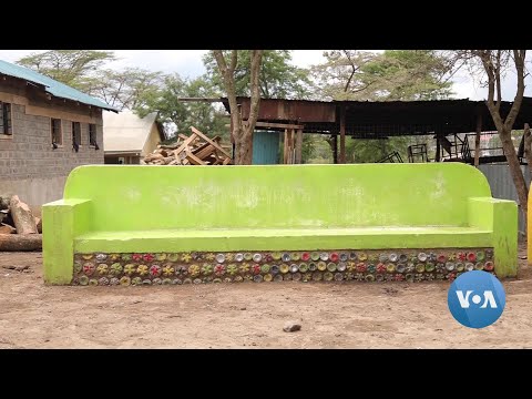 Kenyan Entrepreneur Turns Plastic Bottles Into Eco-Bricks