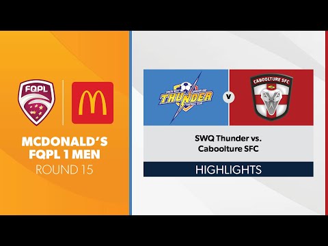 McDonald's FQPL 1 Men R15 - SWQ Thunder vs. Caboolture SFC Highlights