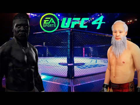 UFC4 Old Bruce Lee vs Black Hulk EA Sports UFC 4
