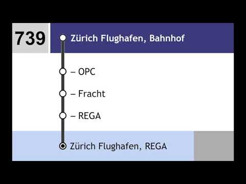 VBG Ansagen - 739 - Zürich Flughafen – Zürich Flughafen REGA