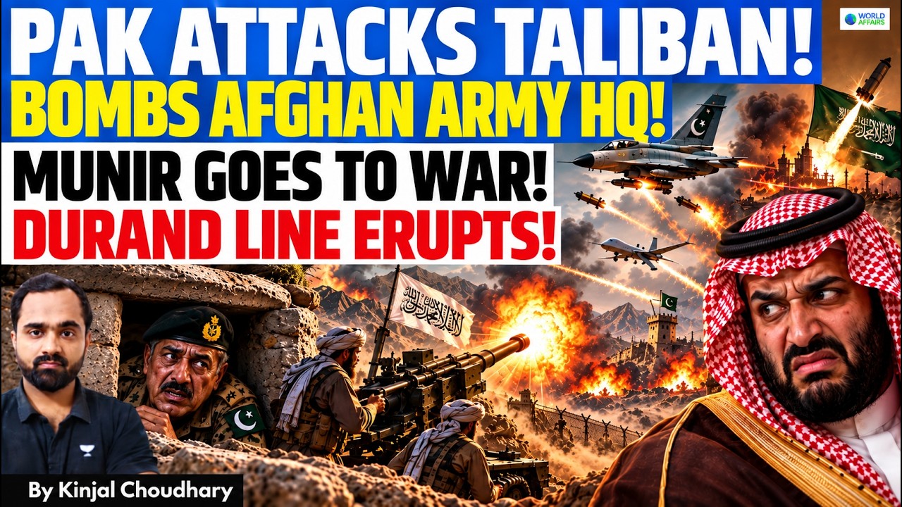 PAKISTAN BOMBS KANDAHAR & TALIBAN ARMY BASE! Munir's War To Dodge Makkah Pact & PTI Protest | Kinjal