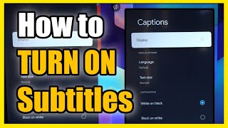 How to Turn On or OFF Subtitles or Captions on Chromecast with Google TV (Fast Tutorial)
