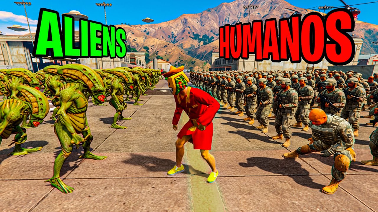 ALIENS vs HUMANOS - GTA 5 ONLINE